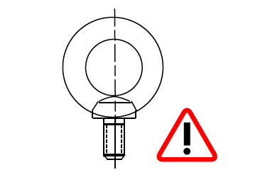 Heavy Duty Hoist Rings Drawing