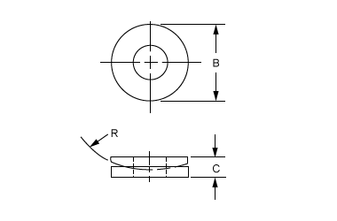 Spherical Washers Drawing